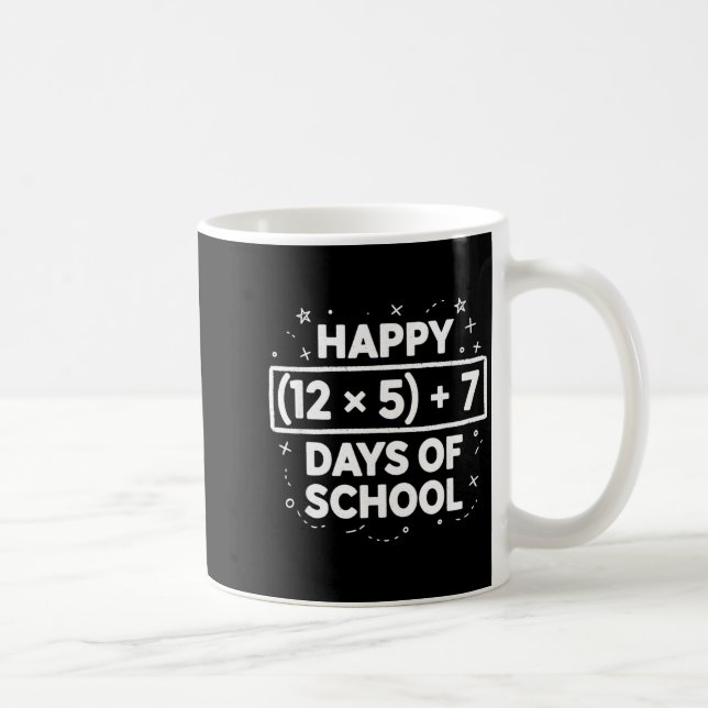 Happy 67th Day Of School Teacher Student Boys Girl Coffee Mug (Right)