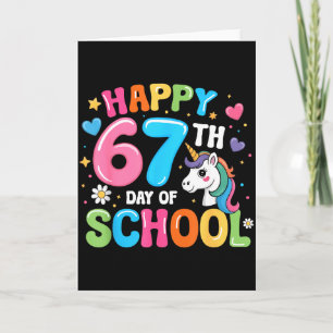 Happy 67th Day Of School Teachers Students 67 Meme Card