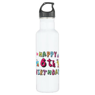 Happy 6th Birthday 6 year old b-day surprise 710 Ml Water Bottle