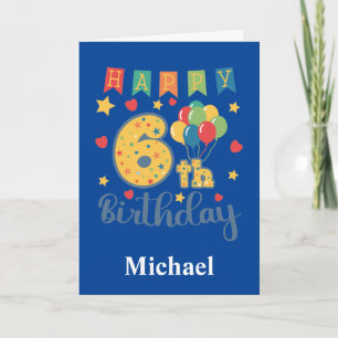 Happy 6th Birthday Card