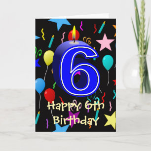 Happy 6th Birthday Greeting Card