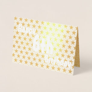 Happy 6th Gold Birthday Foil Card