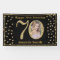 Happy 70th Birthday Banner Black and Gold Photo