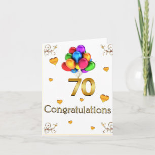 Happy 70th Birthday Card
