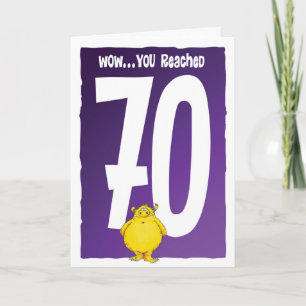 Happy 70th Birthday Card