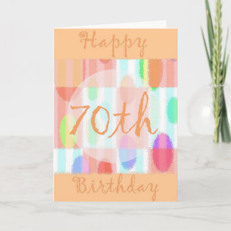 Happy 70th Birthday Card