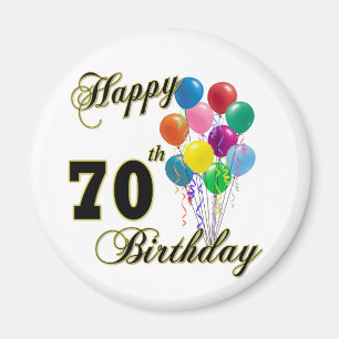 Happy 70th Birthday Gifts and Birthday Apparel Magnet
