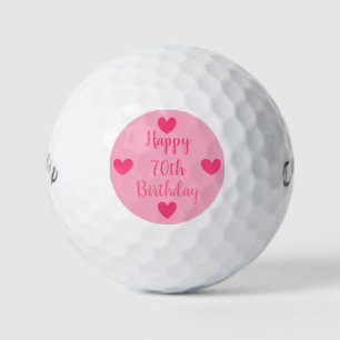Happy 70th birthday golf balls