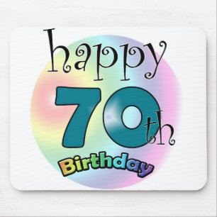 Happy 70th birthday mouse mat