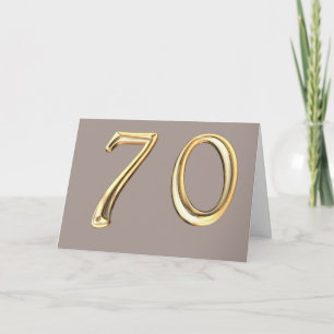 Happy 70th Birthday seventieth seventy 70 Card
