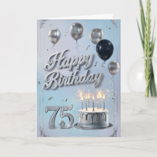 Happy 75th Birthday Card