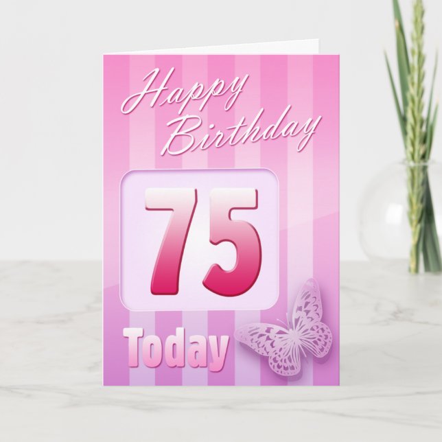 Happy 75th Birthday Grand Mother Great-Aunt Mum Card (Front)