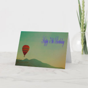 Happy 78th Birthday Hot Air Balloon Card