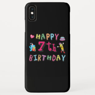 Happy 7th Birthday. 7 year old. iPhone XS Max Case