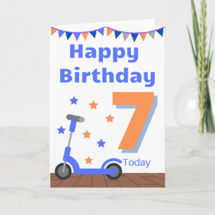 Happy 7th Birthday Card