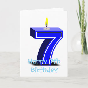 Happy 7th Birthday Card