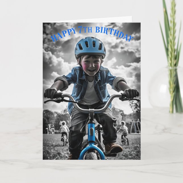 Happy 7th Birthday Card (Front)