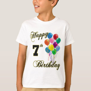 Happy 7th Birthday Shirts and Birthday Apparel