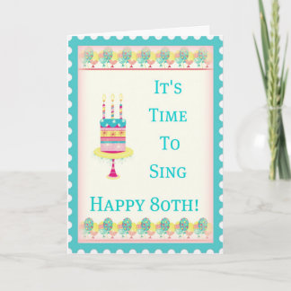 Happy 80th Birthday Card