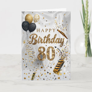 Happy 80th Birthday Card
