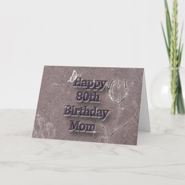 Happy 80th Birthday Card (Front)