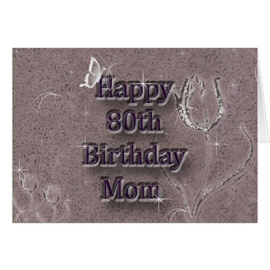 Happy 80th Birthday Card