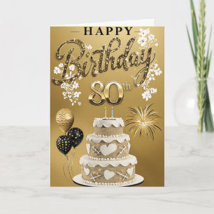 Happy 80th Birthday Card