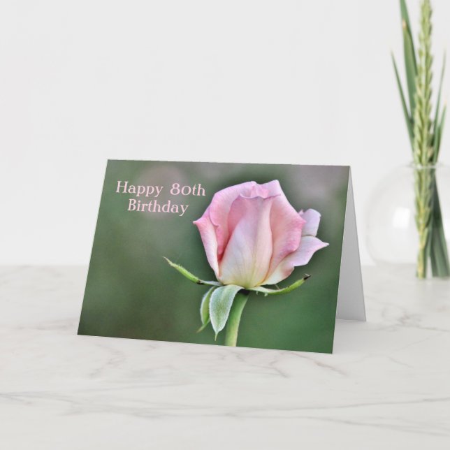 Happy 80th Birthday Card (Front)