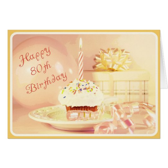 Happy 80th Birthday Card