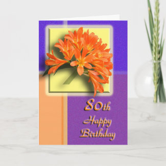 Happy 80th Birthday Card