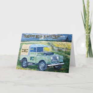 Happy 80th Birthday Card For Dad