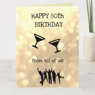 Happy 80th Birthday from all of us Card