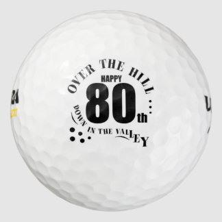 Happy 80th Birthday Golf Balls