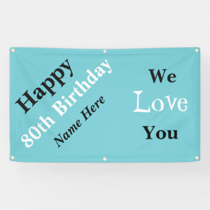 Happy 80th Birthday On Sale Banner