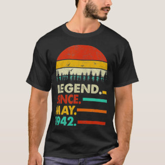 Happy 80th Birthday Party 80 Year Old Legend Since T-Shirt