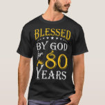 Happy 80Th Birthday T-Shirt<br><div class="desc">Happy 80Th Birthday</div>