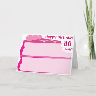 Happy 86th Birthday Card