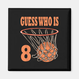 Happy 8th Birthday 8 Year Old Basketball 8th Birth Magnet