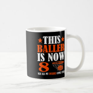 Happy 8th Birthday 8 Year Old Bysketbyll 8th Birth Coffee Mug