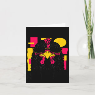 Happy 8th birthday 8 year old cool chicken 8th card