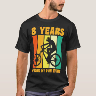Happy 8th Birthday 8 Year Old Cycling Biking 8th B T-Shirt