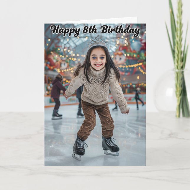 Happy 8th Birthday Card (Front)