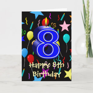 Happy 8th Birthday Greeting Card