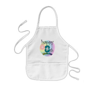 Happy 8th Birthday Kids Apron