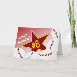 Happy 8th Birthday, Softball Star! Card