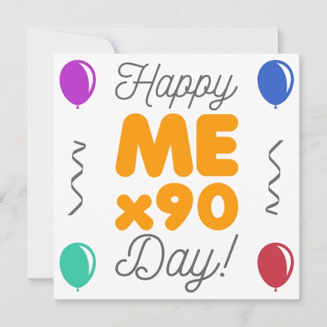 Happy 90th Birthday Card (Front)