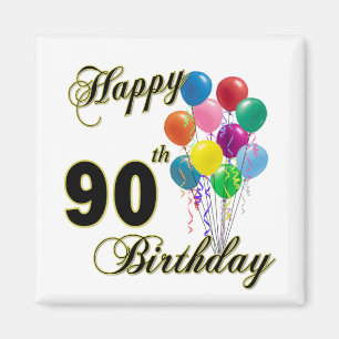 Happy 90th Birthday Gifts and Birthday Apparel Magnet