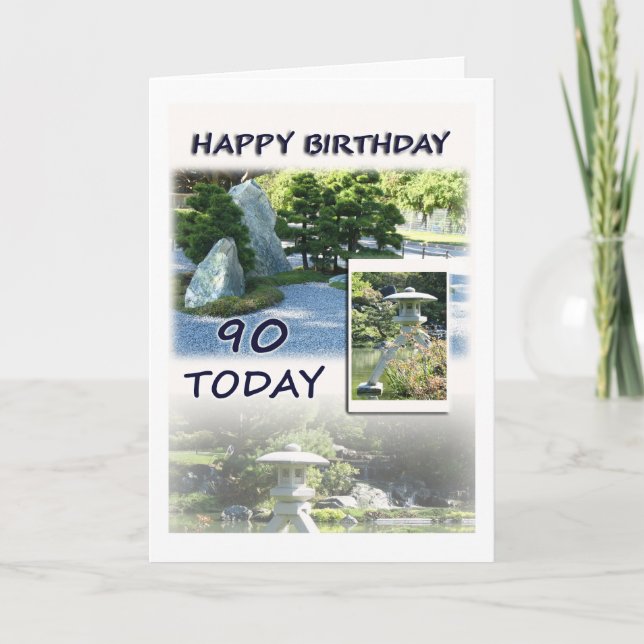 Happy 90th Birthday Greeting Card (Front)
