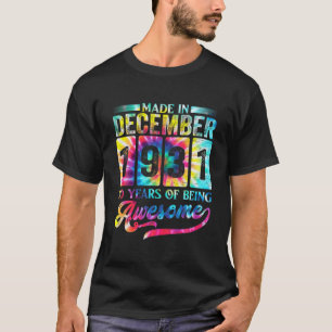 Happy 90Th Birthday Made In December 1931 T-Shirt