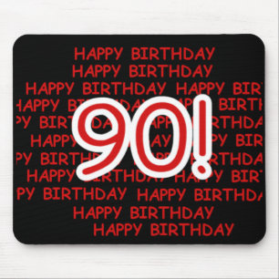 Happy 90th Birthday Mouse Mat